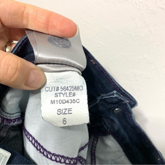 NYDJ Not Your Daughters Jeans Medium Dark Blue Skinny Jeans Mid High Rise size 6 - Picture 11 of 11